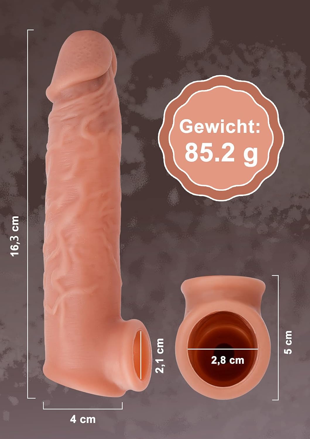 7 inch original silicon condom